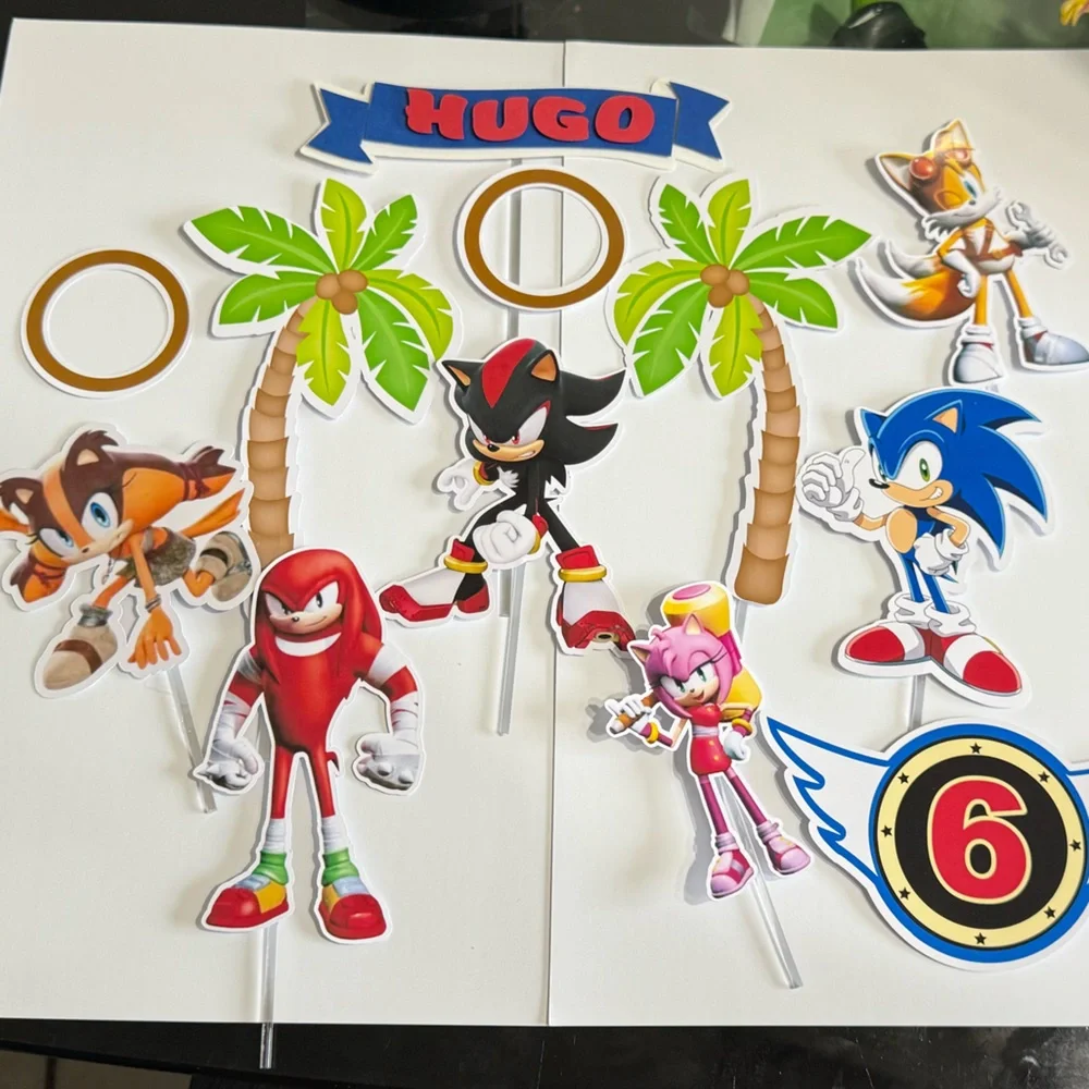 Sonic the Hedgehog Cake Toppers